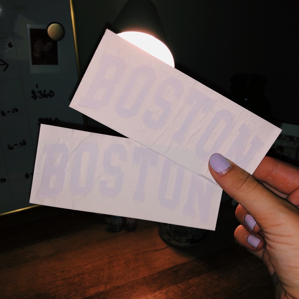 brandy melville boston stickers